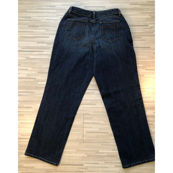 L.L. Bean, Favorite Fit, Curvy Jeans, Women's Size 10 Regular, Straight Leg - Picture 2 of 4